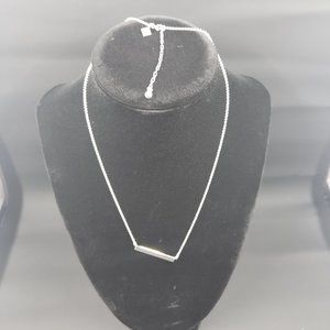 Banana Republic - Silver Single Plate Necklace